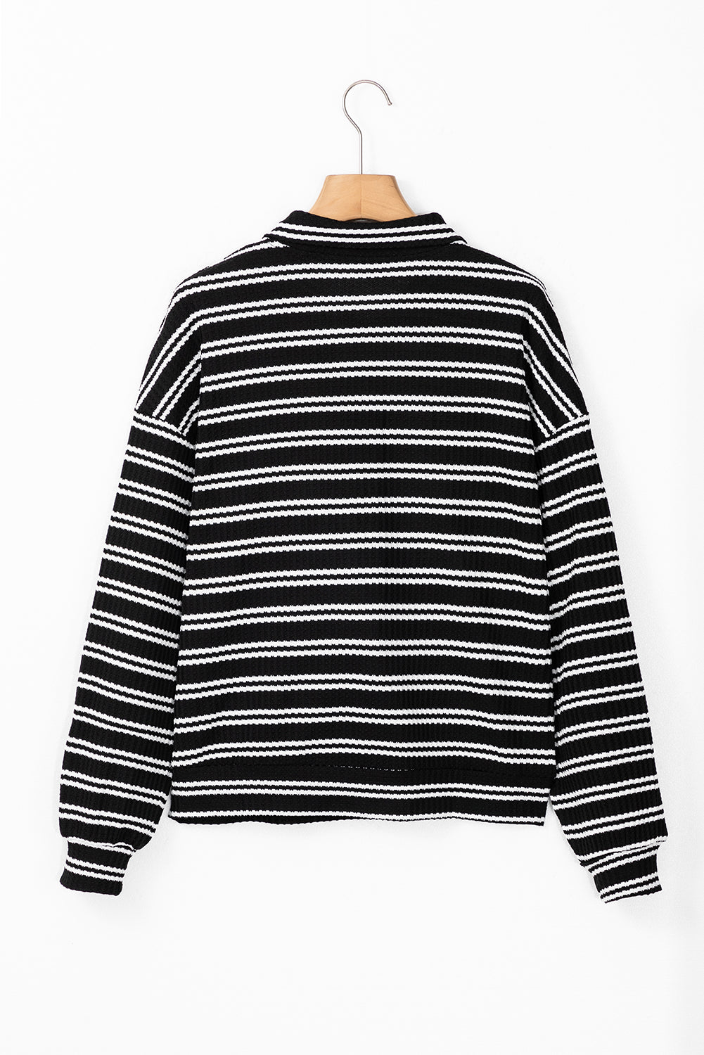 Oaklynn Black Striped Long Sleeve Top - The Gold Cactus
