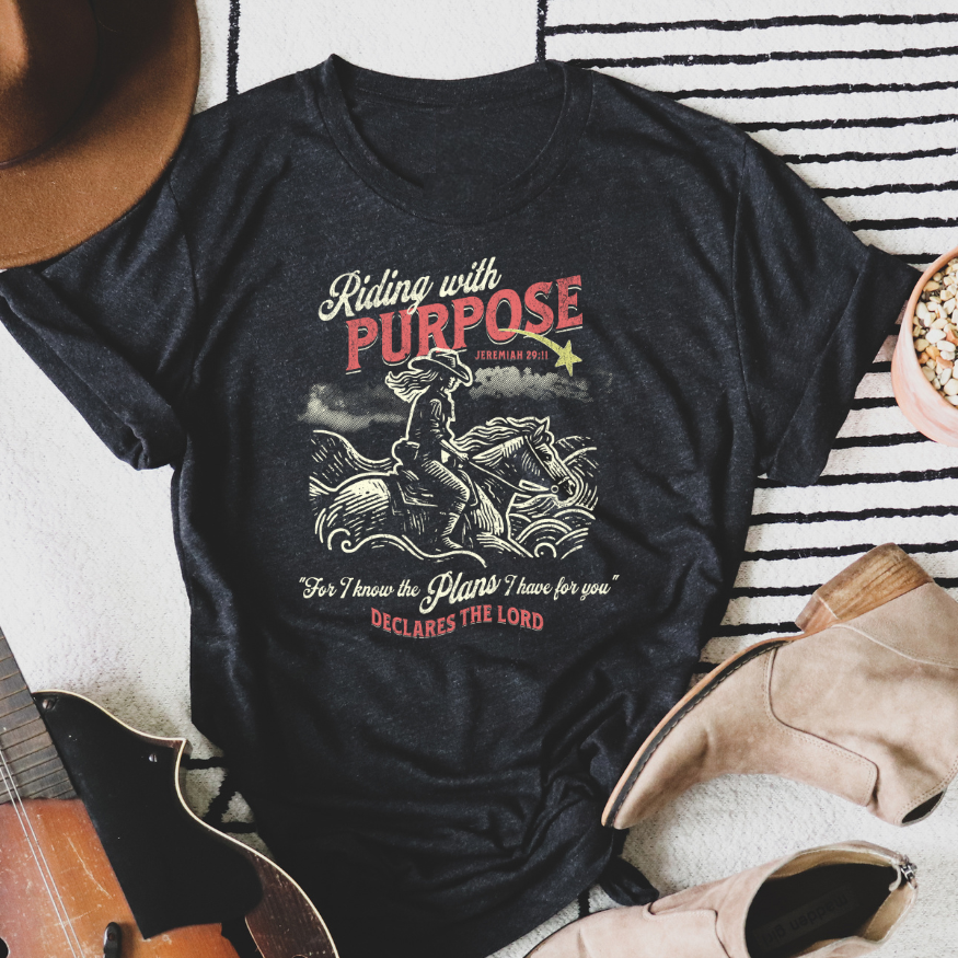 Riding With Purpose Graphic Tee