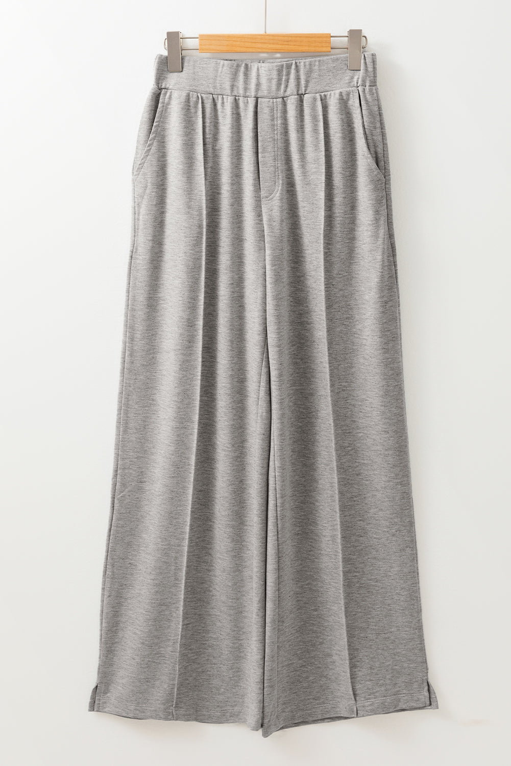 Freya Central Seam Wide Leg High Waist Knit Pants