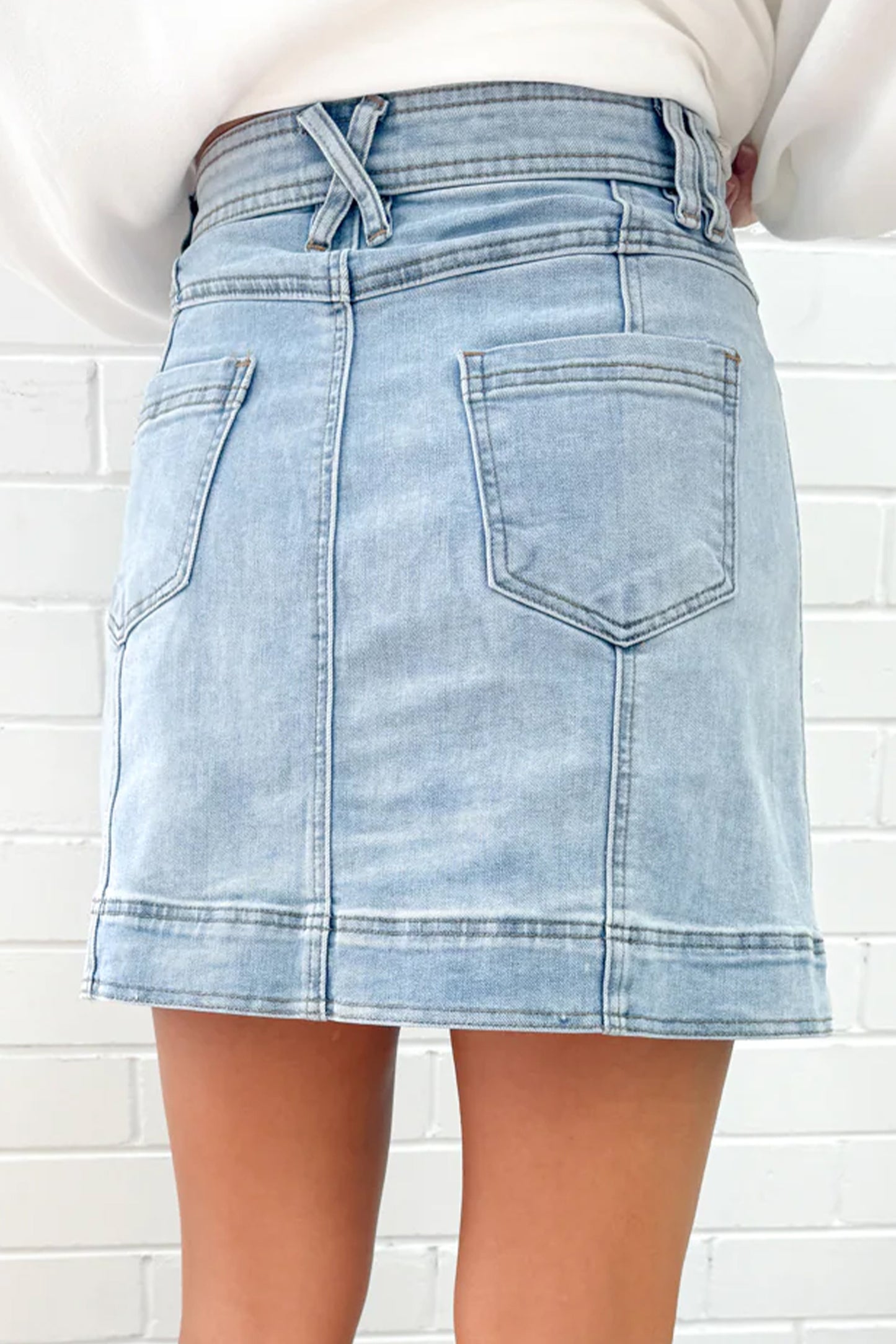 Vivian Denim Mini Skirt - The Gold Cactus