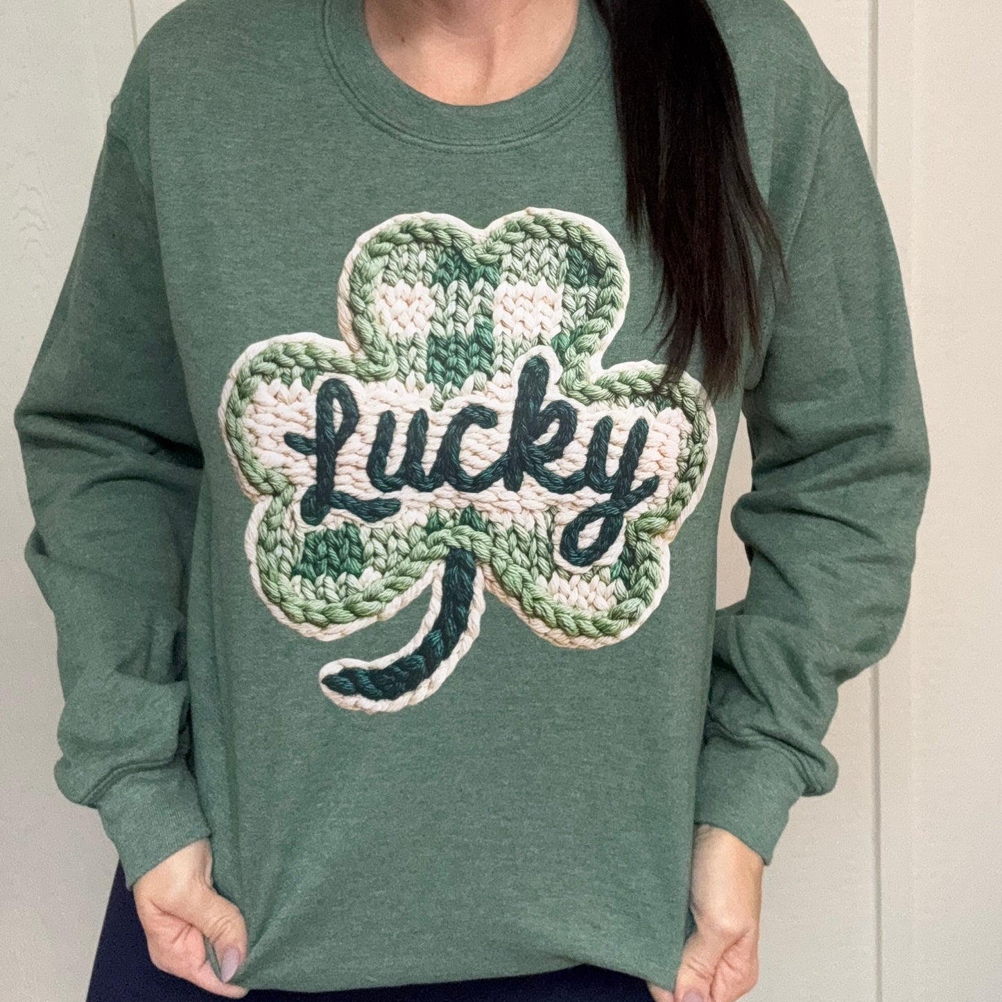Lucky Knit Graphic Tee or Sweatshirt
