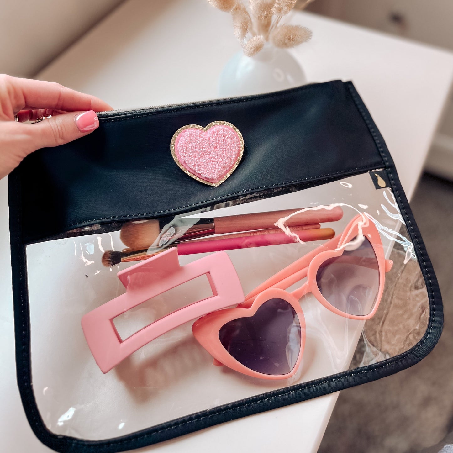 Bailey Clear Pouch - Threaded Pear