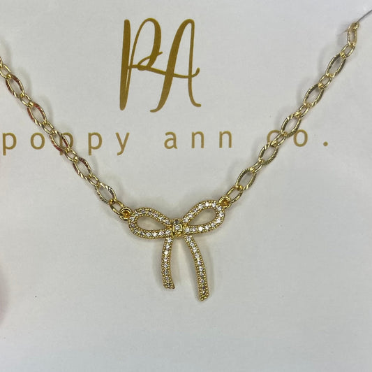 Bow Necklace