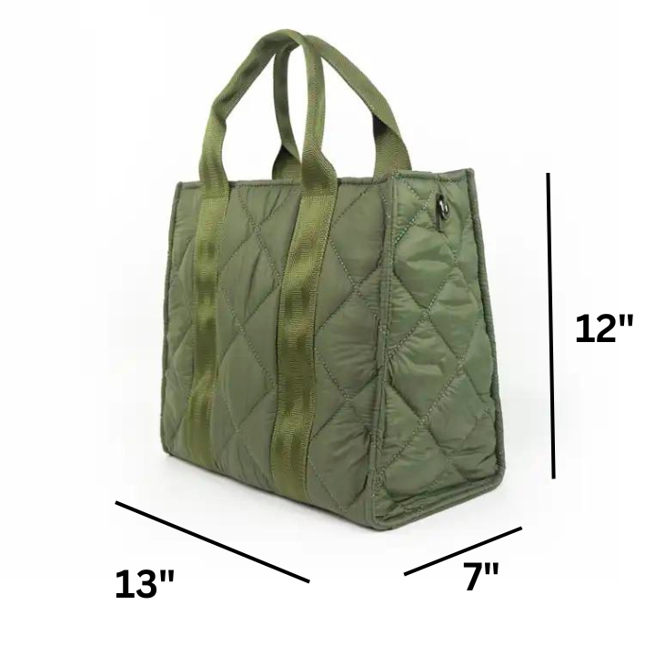 Puffer Tote Bag - The Gold Cactus