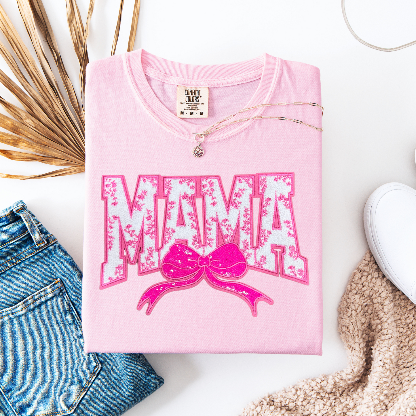 Mama Chenille Patch Graphic Tee