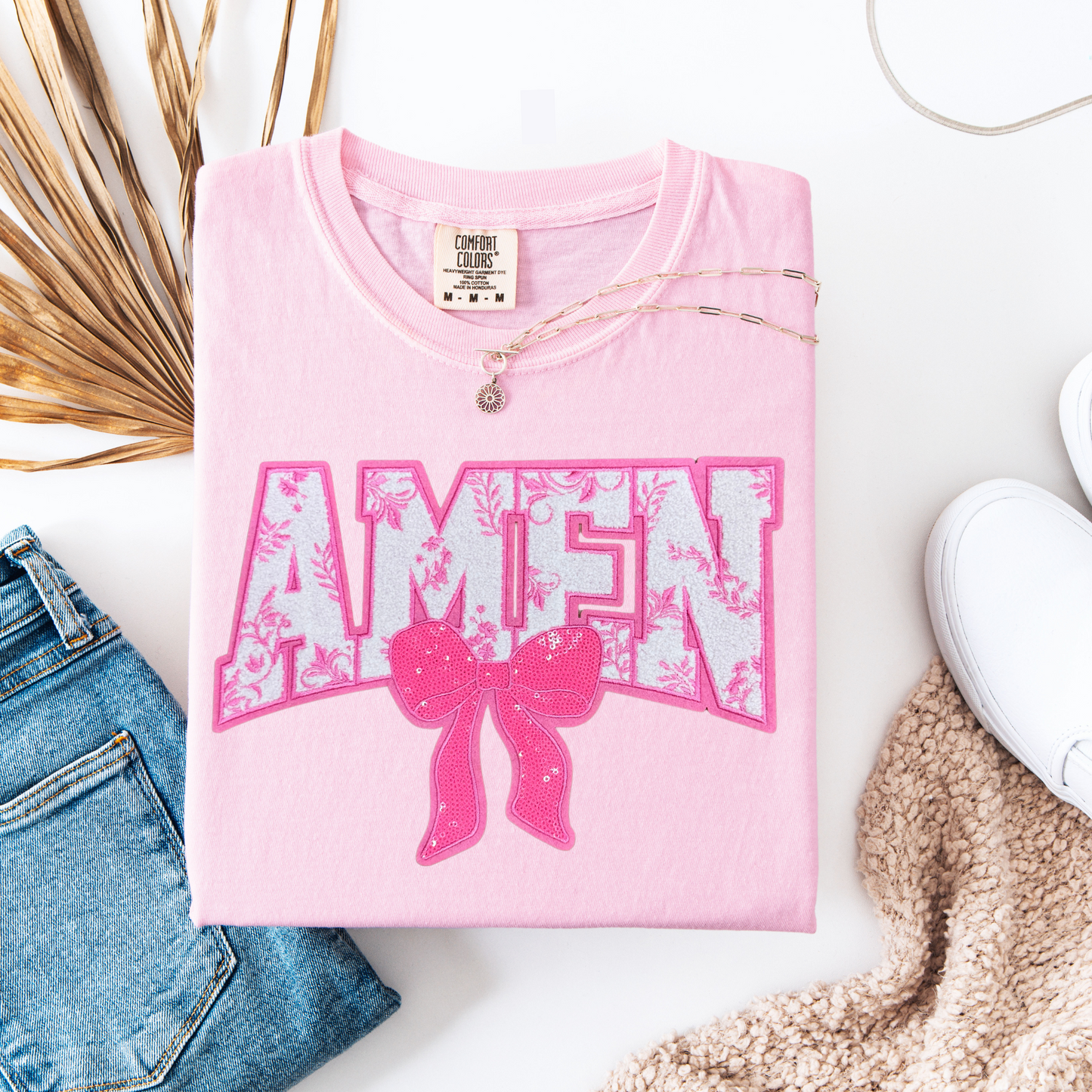 Amen Chenille Patch Graphic Tee