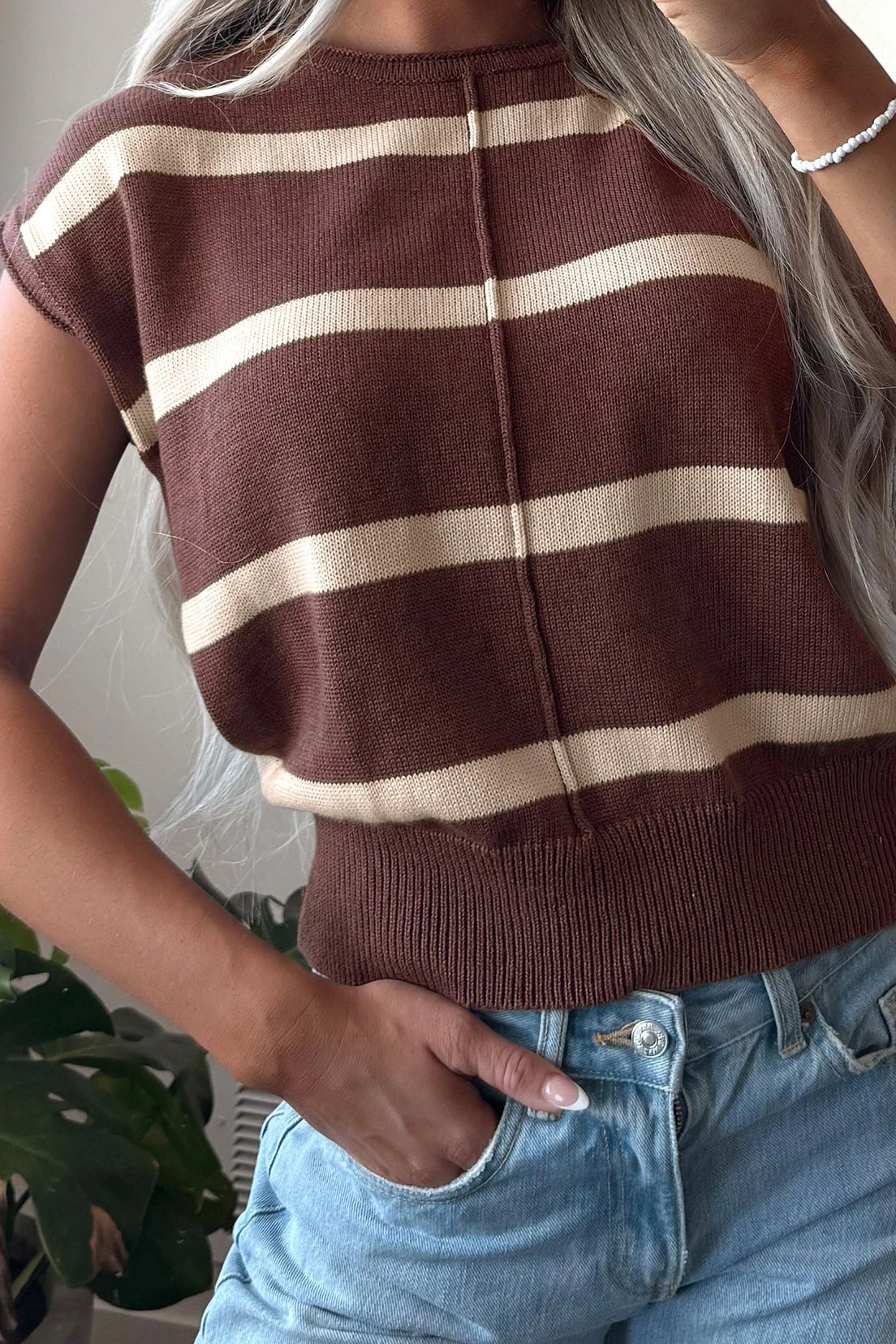 Bret Knit Short Sleeve Sweater - The Gold Cactus