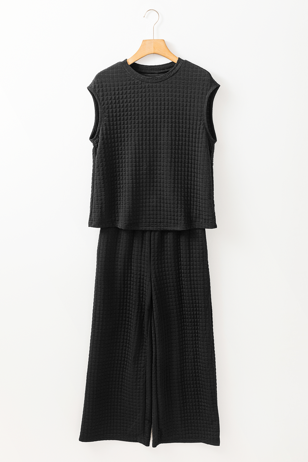 Samira Textured Knit Set - Threaded Pear