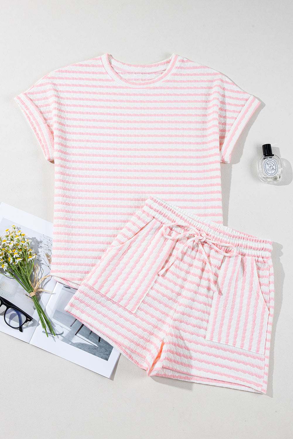 Milana Stripe Knitted Set - Threaded Pear