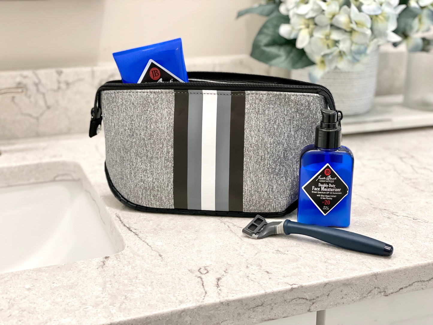 Neoprene Everyday Cosmetic Bag - The Gold Cactus
