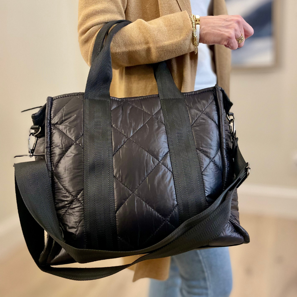 Puffer Tote Bag - The Gold Cactus