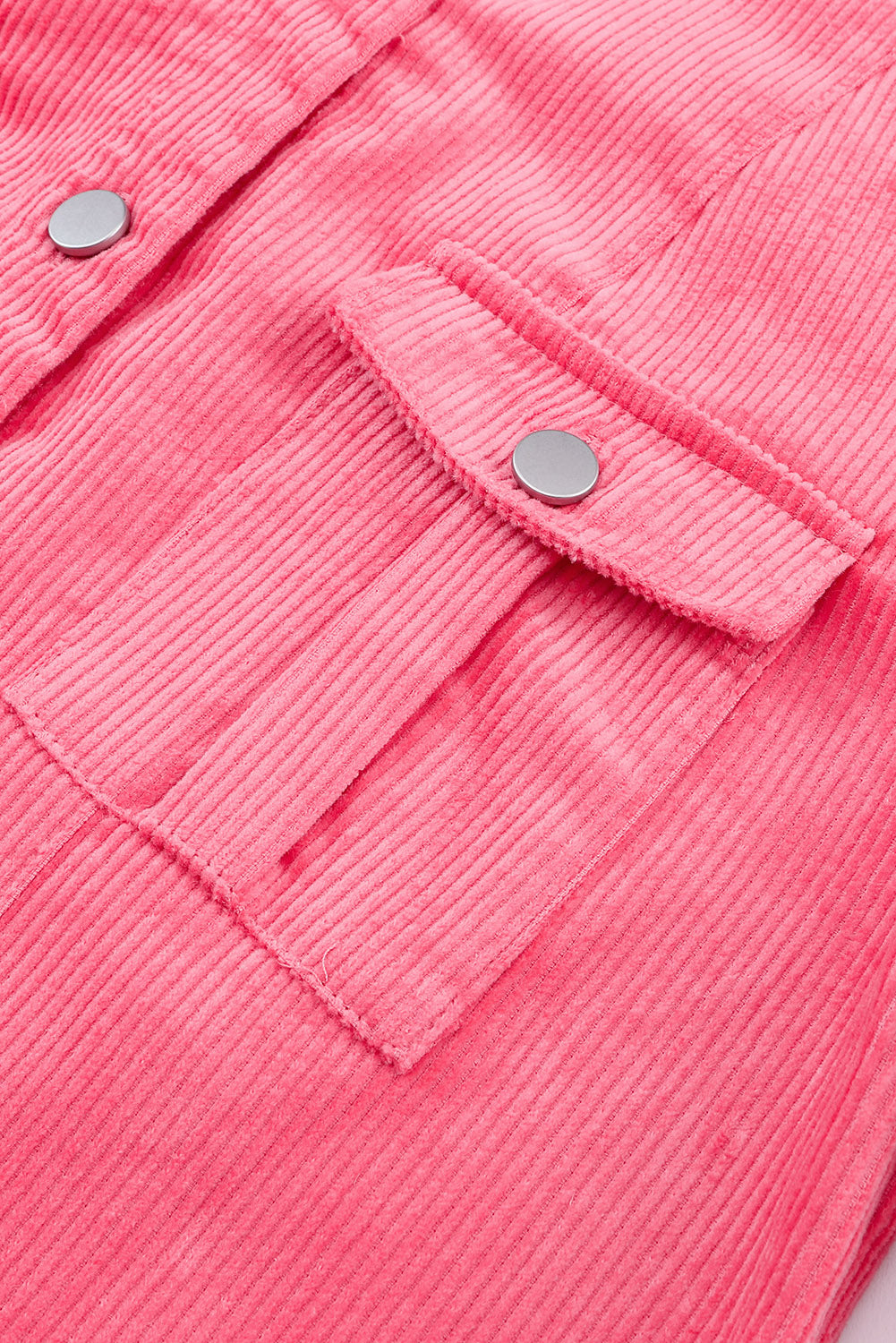 Claire Buttoned Flap Pocket Corduroy Jacket - Gold Cactus