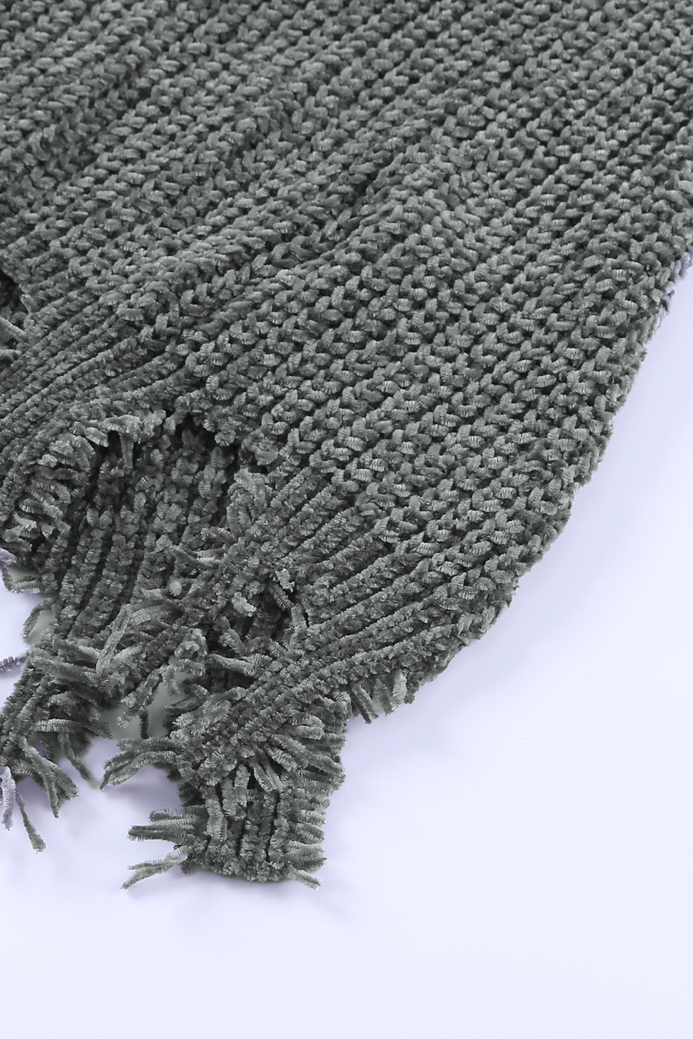 Alina Ripped Raw Hem Chunky Pullover Sweater - Gold Cactus