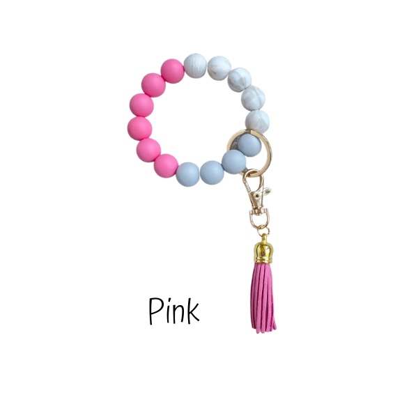 Silicone Key Ring Bracelet | 6 Colors - The Gold Cactus