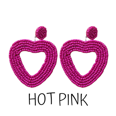 Heart Earrings | 5 Colors - The Gold Cactus