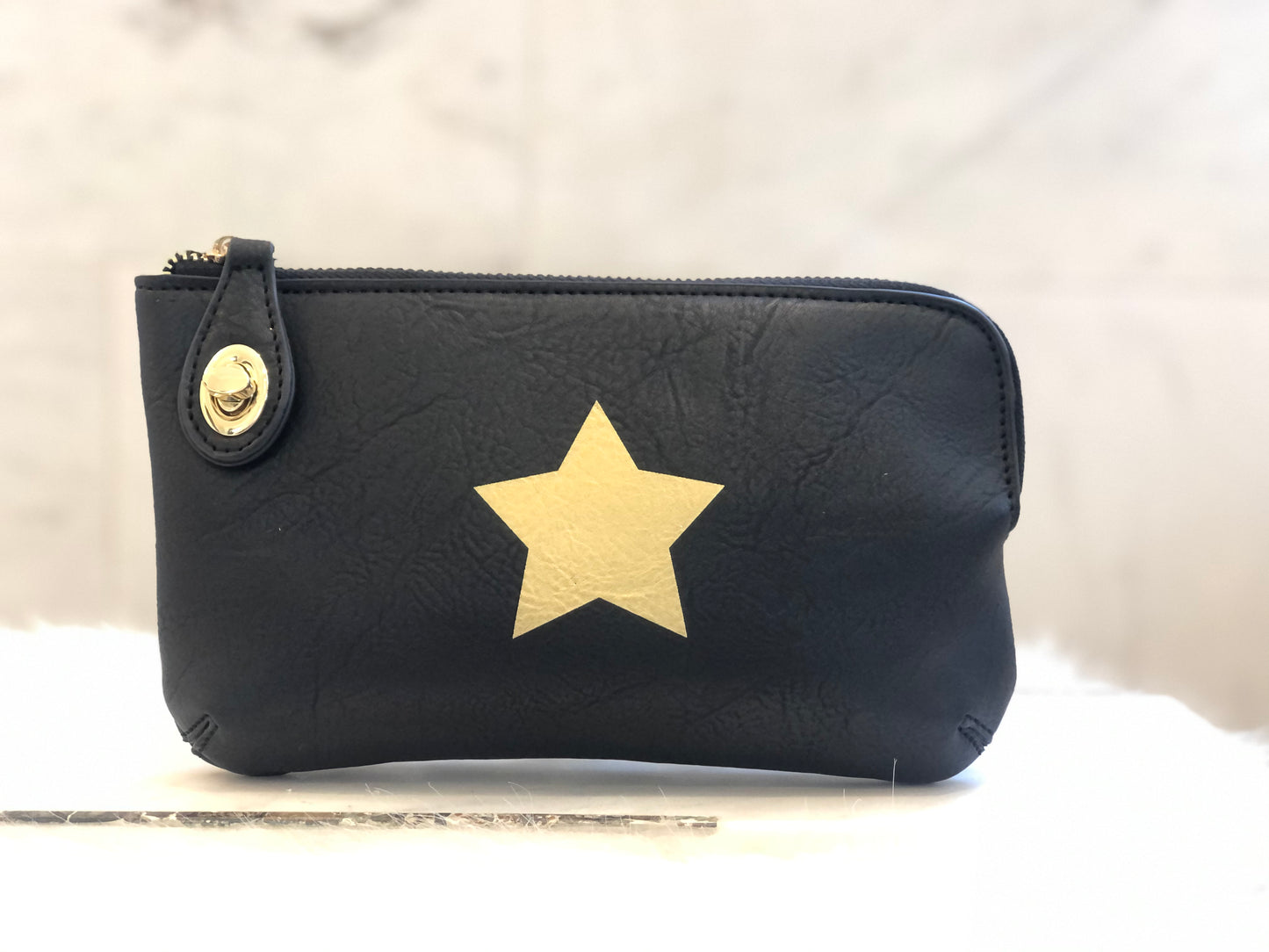 Gold Star Vegan Leather Convertible Crossbody | 2 Colors - The Gold Cactus