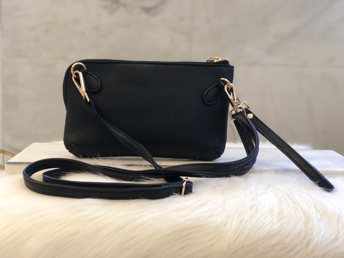 Gold Star Vegan Leather Convertible Crossbody | 2 Colors - The Gold Cactus