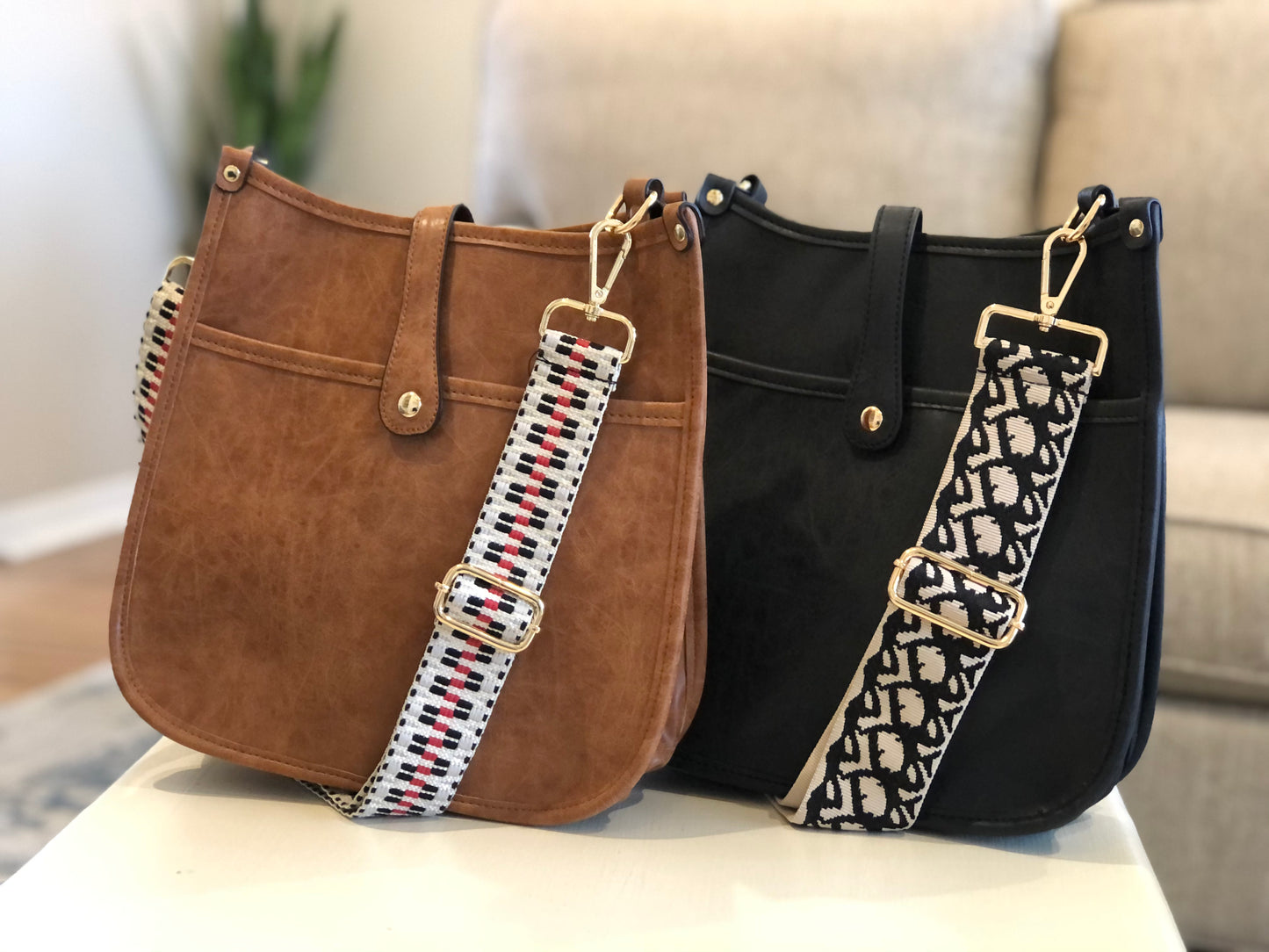 Vegan Leather Messenger Bag | 3 Colors - The Gold Cactus