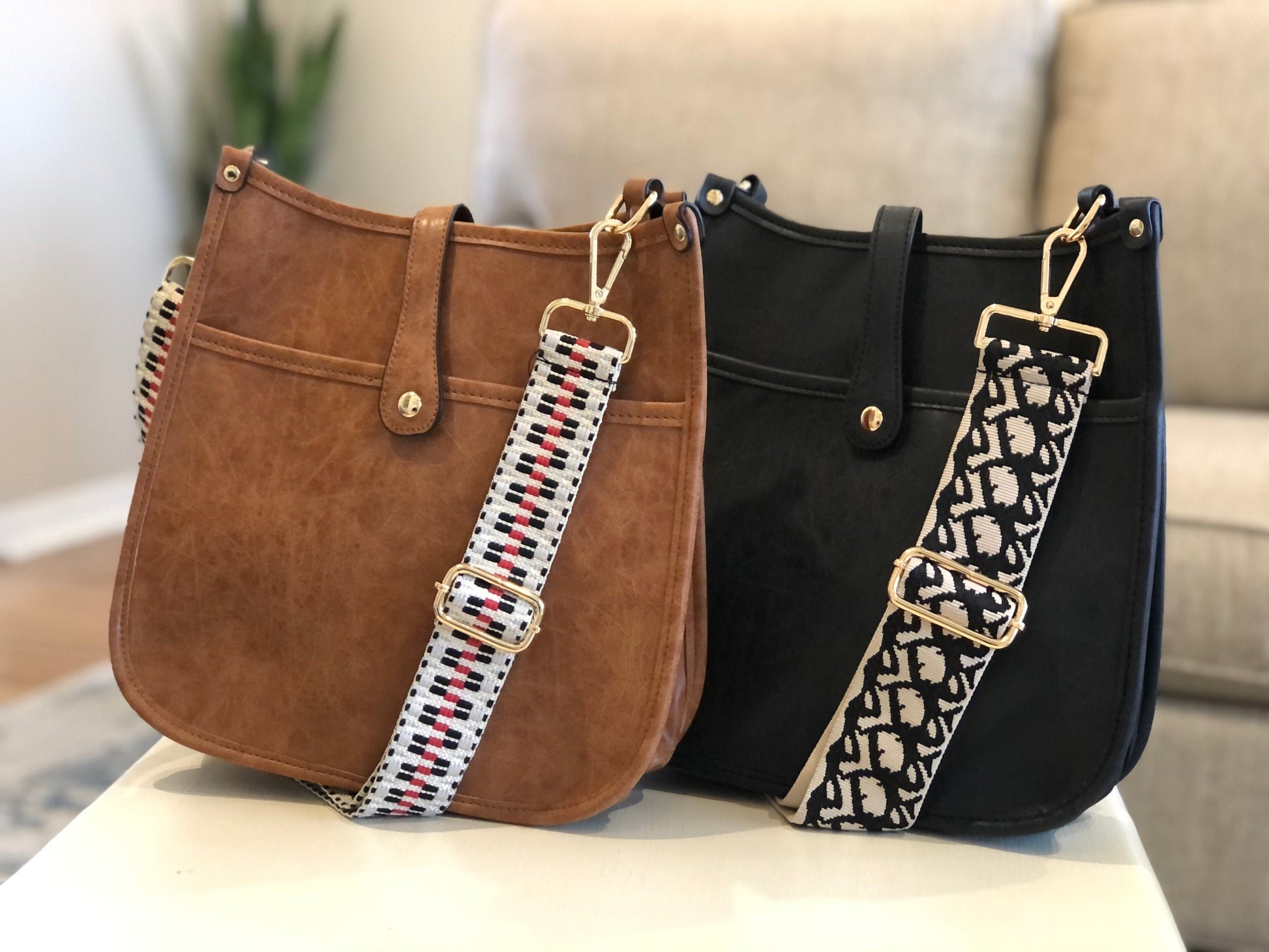 Vegan Leather Messenger Bag | 3 Colors - The Gold Cactus