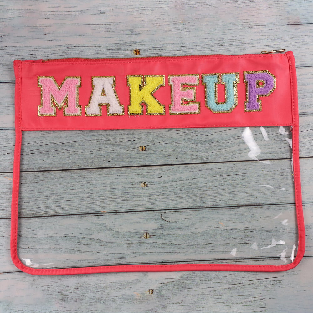 Chenille Patch Clear Deluxe Organizer | 9 Styles - The Gold Cactus