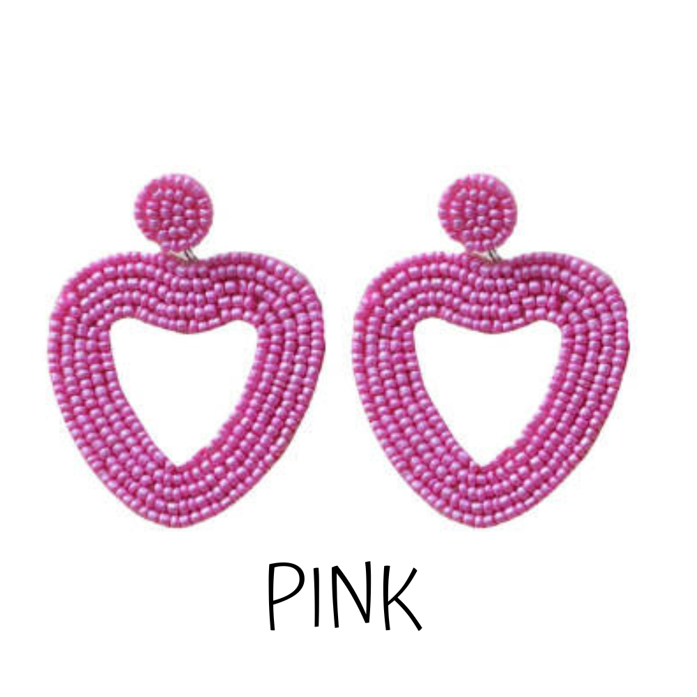 Heart Earrings | 5 Colors - The Gold Cactus