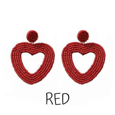 Heart Earrings | 5 Colors - The Gold Cactus