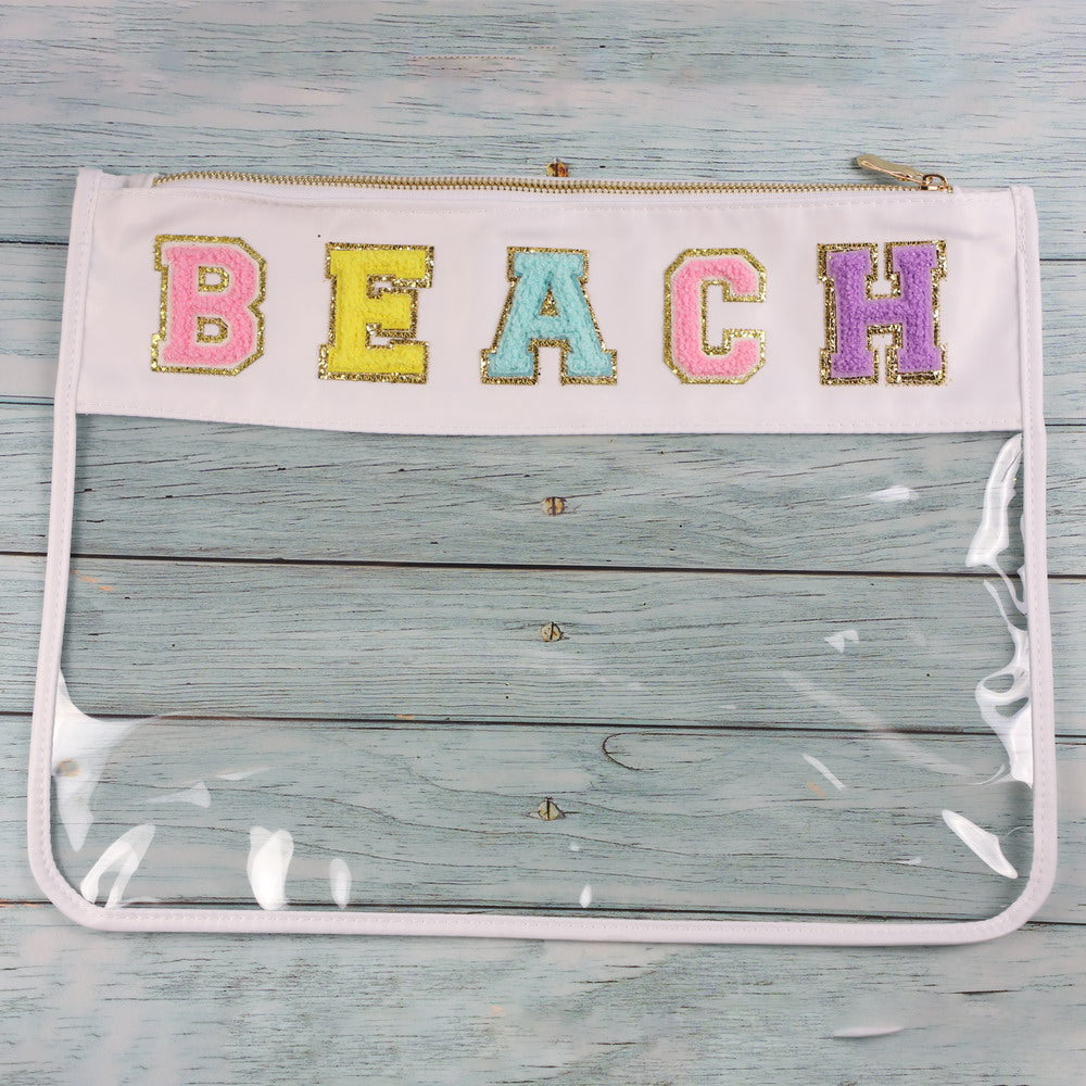 Chenille Patch Clear Deluxe Organizer | 9 Styles - The Gold Cactus