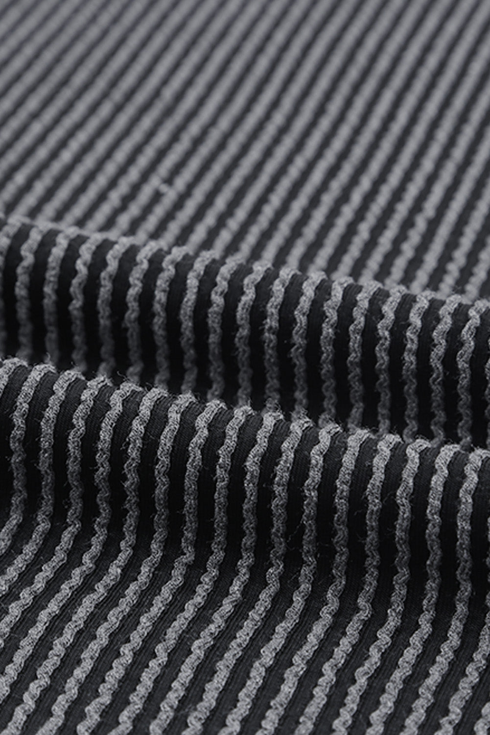 Mckenna Striped Ribbed Knit T-shirt Shift Dress - Gold Cactus