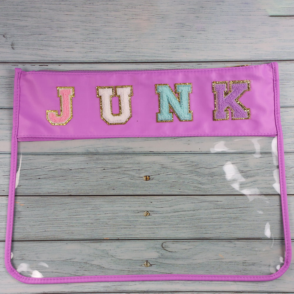 Chenille Patch Clear Deluxe Organizer | 9 Styles - The Gold Cactus