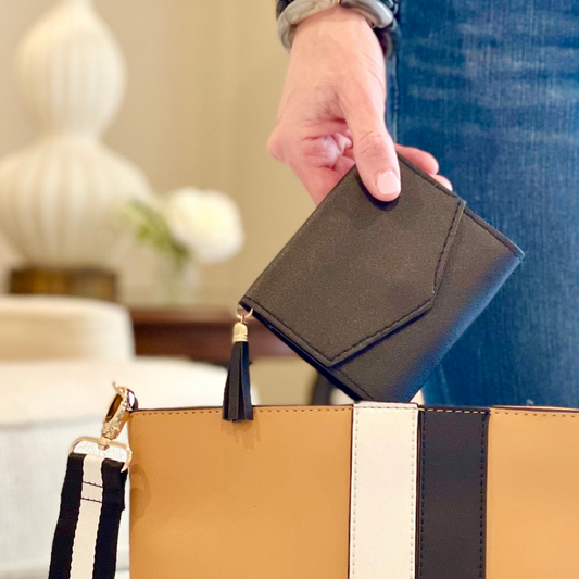 Grace Tassel Tri Fold Wallet | 4 Colors - The Gold Cactus