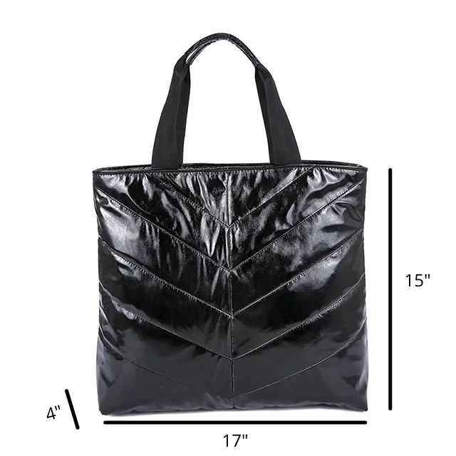 Puffy Tote Bag | 2 Colors - The Gold Cactus
