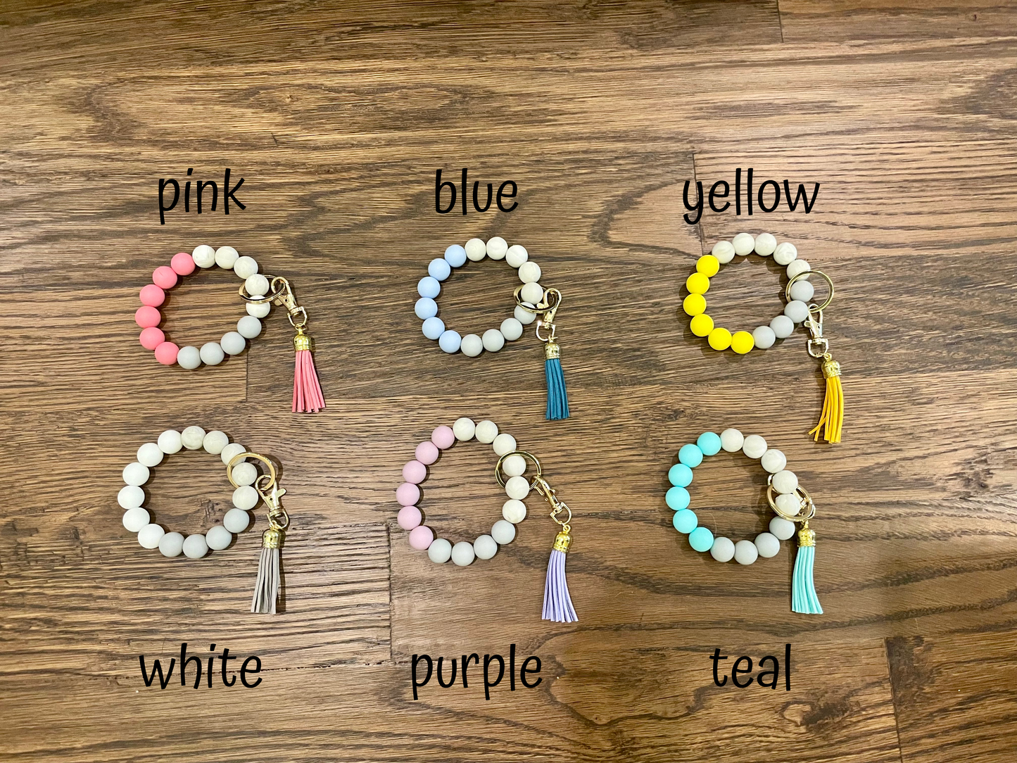 Silicone Key Ring Bracelet | 6 Colors - The Gold Cactus
