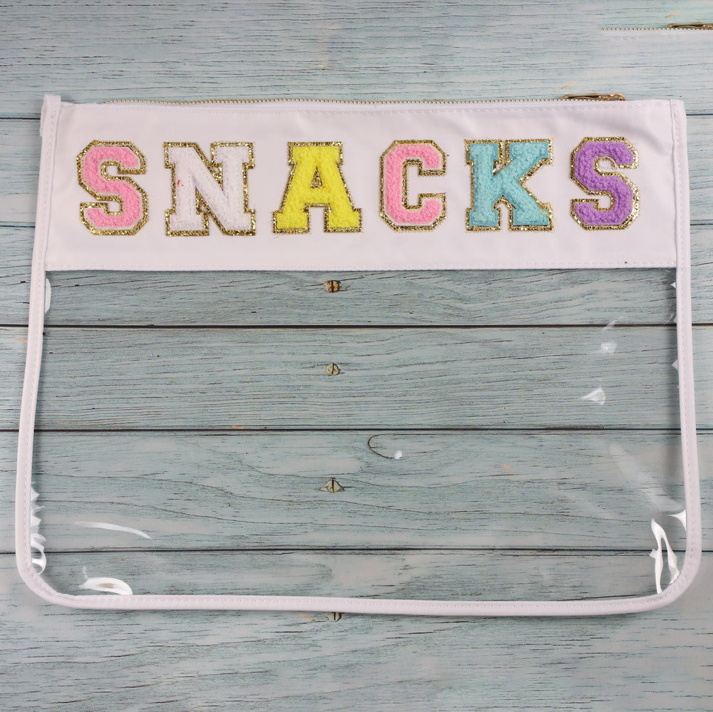 Chenille Patch Clear Deluxe Organizer | 9 Styles - The Gold Cactus