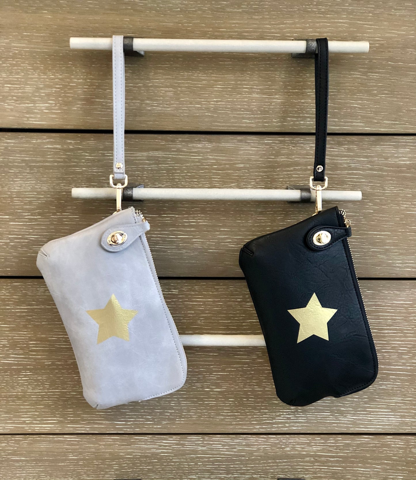 Gold Star Vegan Leather Convertible Crossbody | 2 Colors - The Gold Cactus
