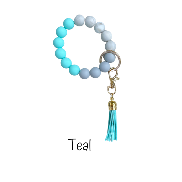 Silicone Key Ring Bracelet | 6 Colors - The Gold Cactus
