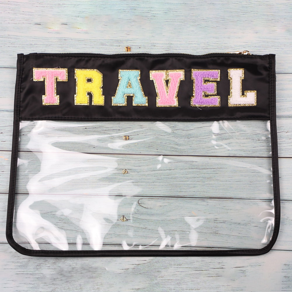 Chenille Patch Clear Deluxe Organizer | 9 Styles - The Gold Cactus