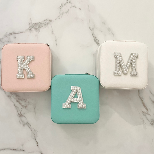 Custom Jewelry Case | Pearl Letter - The Gold Cactus