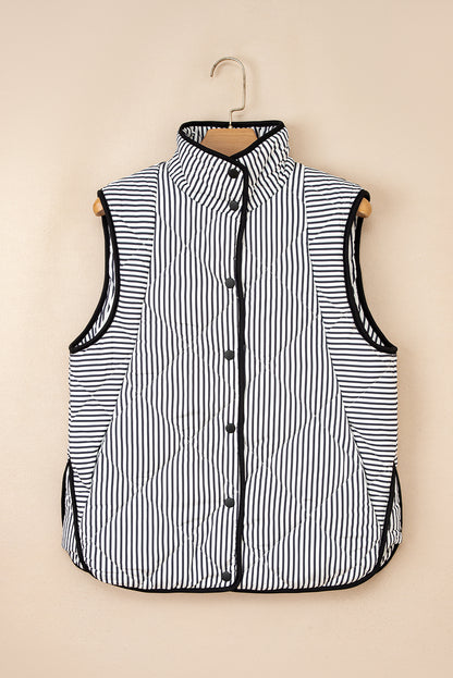 Jane Black Stripe Vest