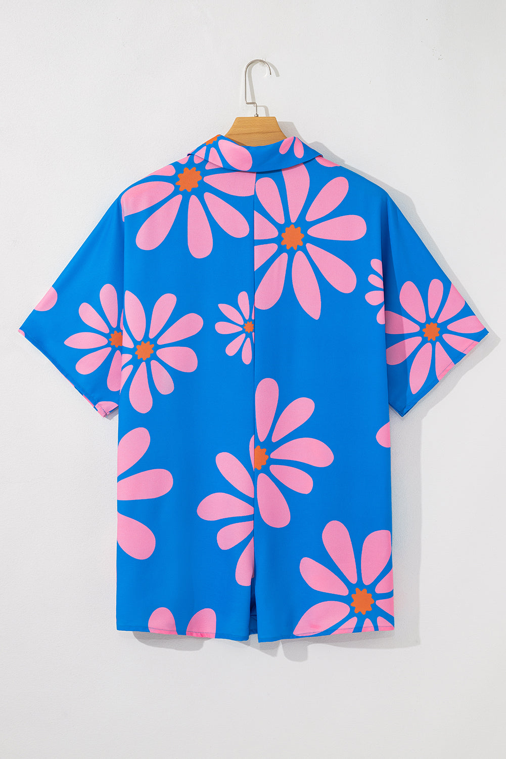 Ailany Flower Collar Button Front Loose Romper - Threaded Pear