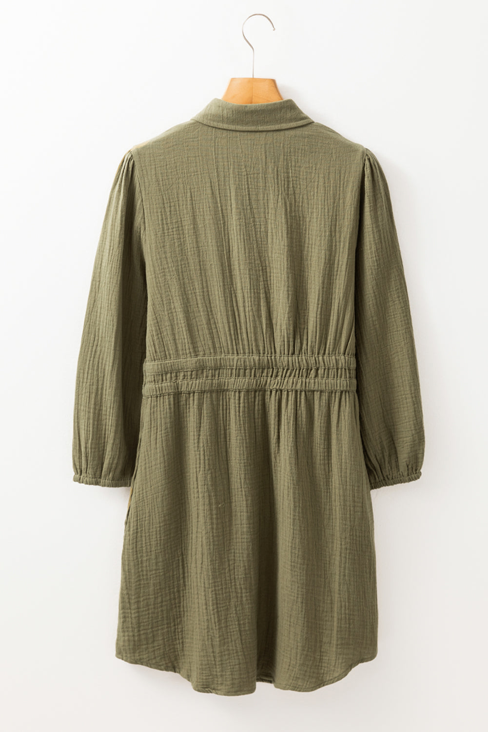 Harmony Textured Button Up Dual Tied Dress