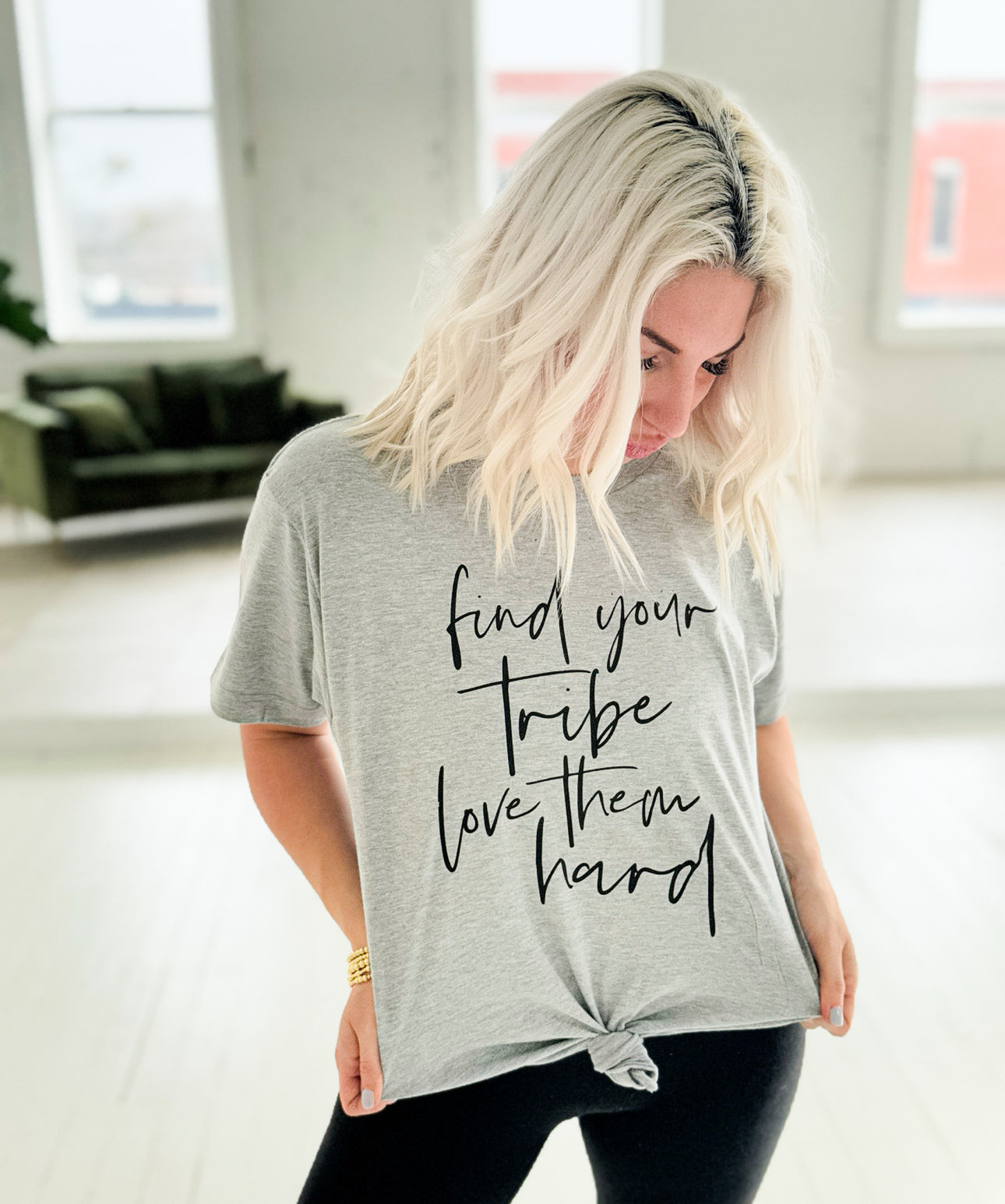 Find Your Tribe, Love Them Hard Graphic Tee