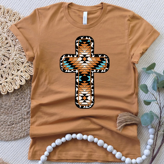 Aztec Cross Graphic Tee
