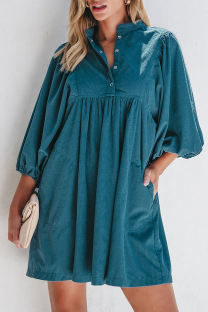 Charlie Corduroy Button Dress