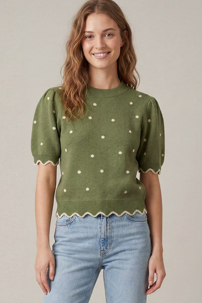 Grace Olive Sweater
