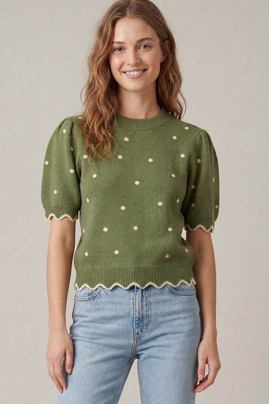 Grace Olive Sweater