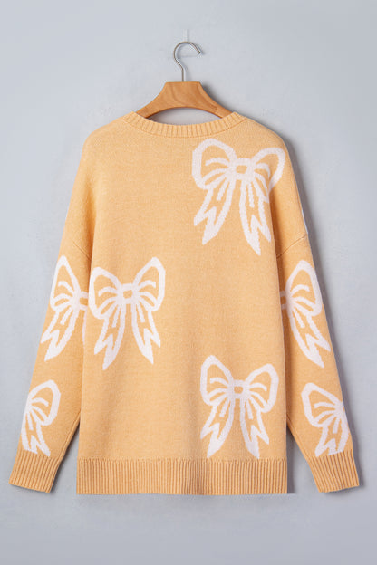 Lia Pink Bow Sweater