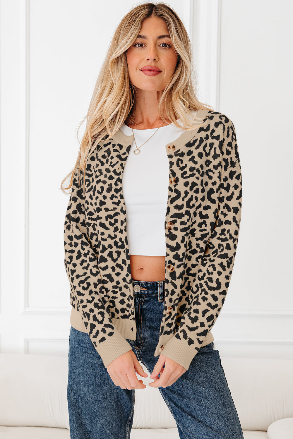 Charlie Leopard Cardigan