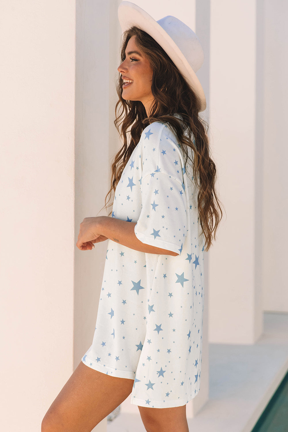 Braelyn Stars Oversized Tee - Threaded Pear