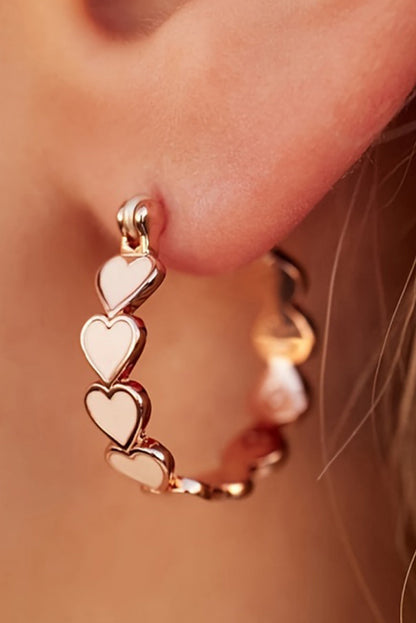 Heart Shape Small Hook Earrings.