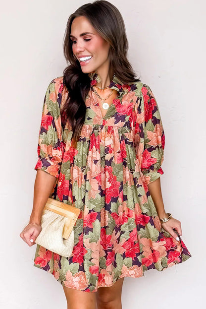 Lucia Floral Print Dress - The Gold Cactus